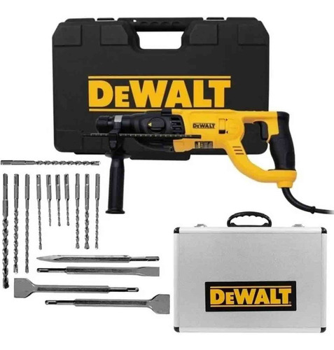 Taladro Rotomartillo Dewalt D25260k Kit 15 Brocas Y Cinceles