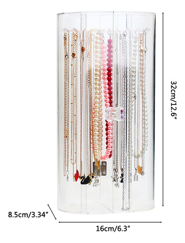 Wd Organizador Transparente Para Collares De Acrílico Con