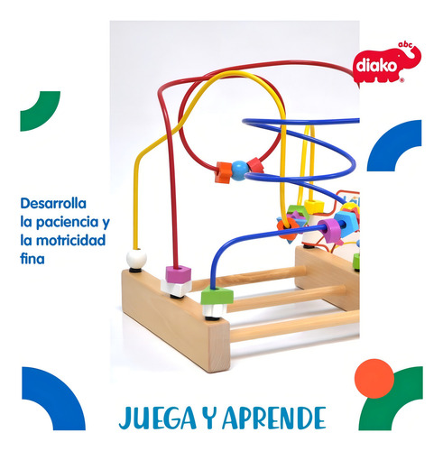 Laberinto Didactico 3 Caminos - Juguete Didactico | Diako Color Multicolor