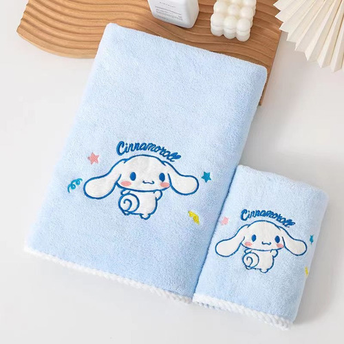 . 3pzs Toalla De Baño Y Gorro Secar El Cabello For Niño
