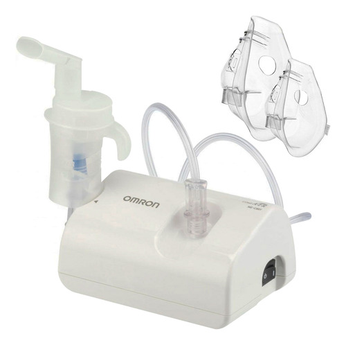 Nebulizador Compresor Omron Nec 801 Con Mascarillas Familiar