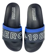 Comprar Chinelo Aeropostale Slide Aero Nyc 1987 Azul Marinho