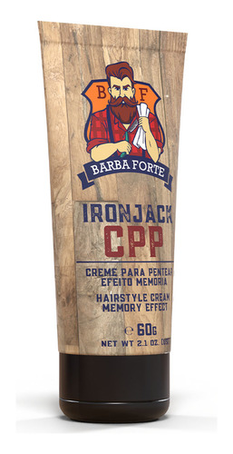 Shampoo Esfoliante + Creme Para Pentear Ironjack Barba Forte