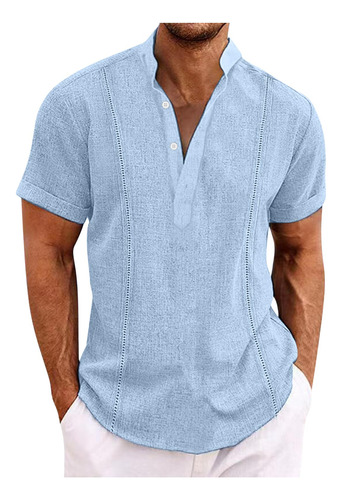 Jersey De Manga Larga Con Cuello En V Para Hombre, Casual, T