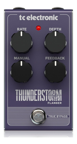 Pedal Tc Electronic Thunderstorm Flanger Estilo Vintage Color Violeta oscuro