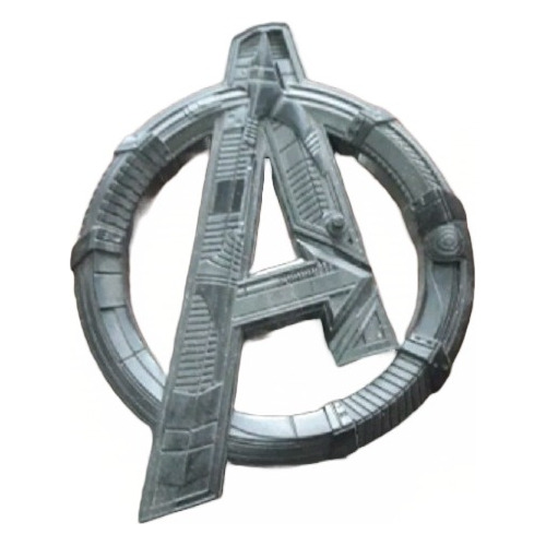 Logo Avengers Plastico Medida 10x12cm Dci84