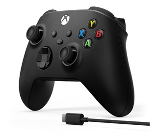 Control Inalambrico Xbox Negro + Cable Usb-c