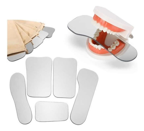 Espelho Fotográfico Ortodôntico Intraoral Dentes Kit 5 Peças