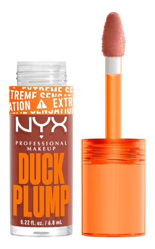 NYX Professional Makeup Duck Plump Brillo De Labios Con Efecto Plump Color Brown Of Applause