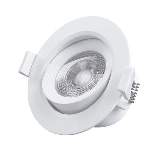 Spot Embutido Redondo Led Cob 7w Frío Downlight Macroled