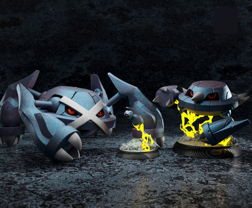 Pokemon Beldum Metagross Metang Archivo Stl P/ Impresión 3d