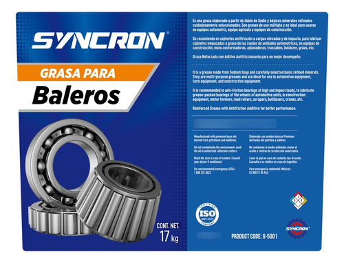 Grasa Para Baleros 17 Kg