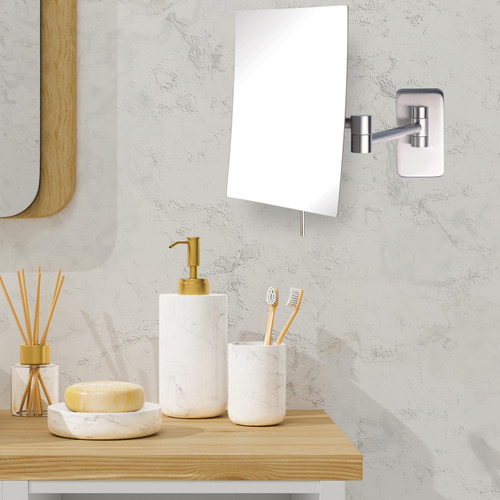Espelho De Maquiagem Jerdon Jrt695n Wall Mount 5x Ampliação