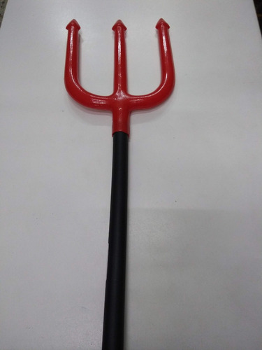 Imagen 4 de 5 de Tridente Grande Diablo Diabla Halloween Cotillon Disfraz