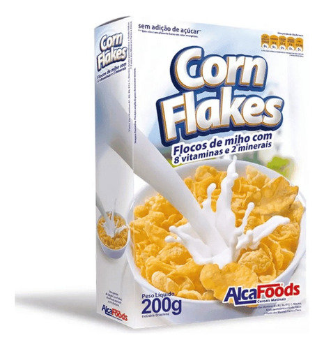 Alca Foods Corn Flakes Hojuelas De Maíz Sin Gluten 200 G