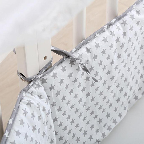 Cama De Bebé Parachoques Transpirable Lavable Forro De Cuna