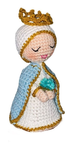 Muñeca Virgen Crochet Artesanal