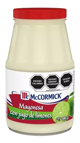 Mayonesa Mccormick Con Jugo De Limon 390 Grs Con 3 Piezas