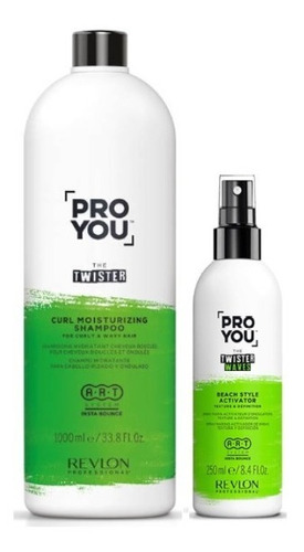 Shampoo 1000ml  + Spray Ondas Proyou The Twister Revlon