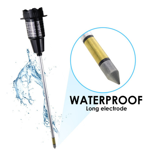 Medidor De Ph Y Humedad De Suelo 2en1, Electrodo Impermeable