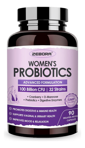 Women Probiotics 100 Billones 32 Cepas 90 Cápsulas Original 