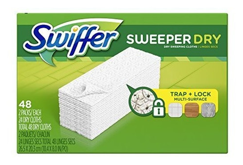 Swiffer Sweeper Recambios De Tela Seca, 48 Unidades