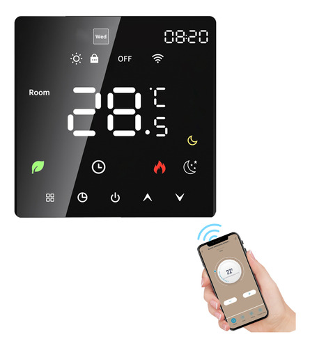 Pantalla Táctil De La Aplicación Thermostat Voice Wifi Smart