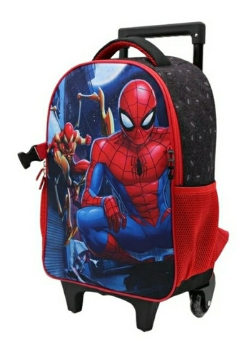 Spiderman Pack Escolar Mochila+lonchera+estuche Intek Licenc 