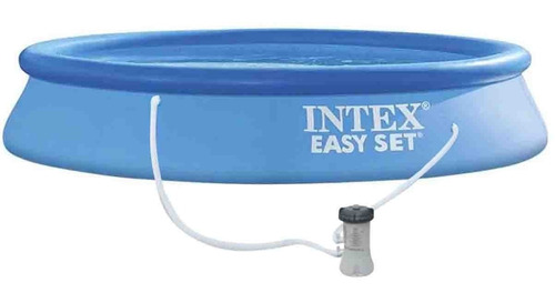 Alberca Piscina Inflable Easy Set 305 X 61 Cm + Bomba Intex Color Azul