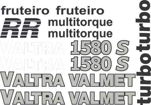 Jogo Faixa Decorativa Trator Valmet 88 tem na Decorpeças