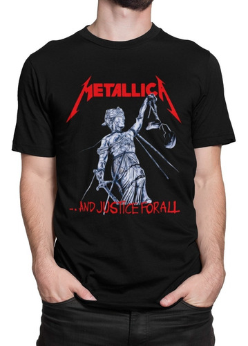 Camiseta Metallica And Justice For All Rock Camisa