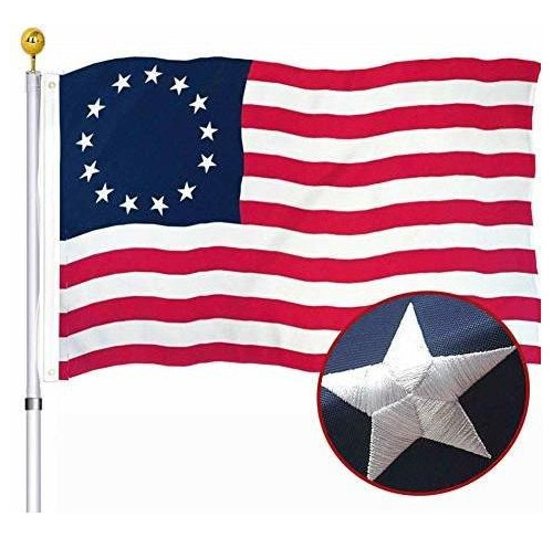 Bandera Eeuu Bandera Americana Bordada De Betsy Ross, 3 X 5 