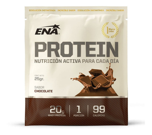 Suplemento Deportivo Ena Proteína De Chocolate X 25 Gr