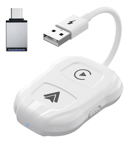 Adaptador Inalámbrico Car Play, Convertidor 2 En 1 Para Andr