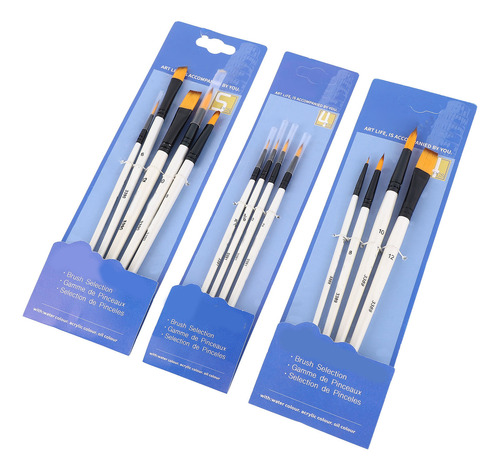 Juego De Brochas De Nailon Para El Cabello, 13 Piezas, Acríl