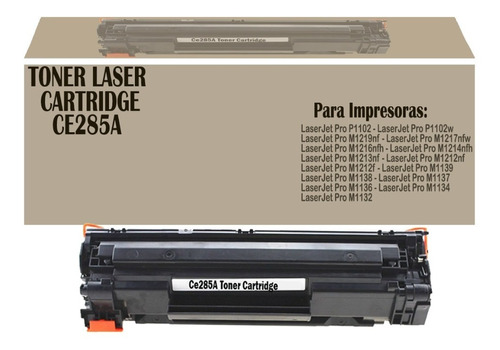 Tóner Genérico 85a Para Laserjet M1212f/m1216nfh/p1102w