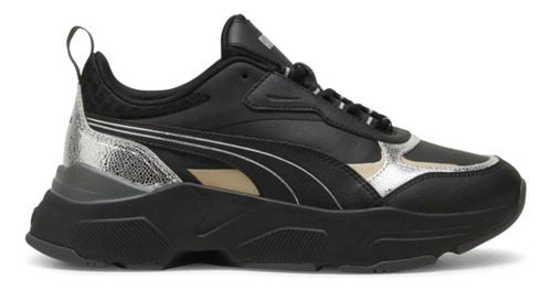 Zapatillas Puma Mujer Cassia Metallic Shine 395267 02 Negro