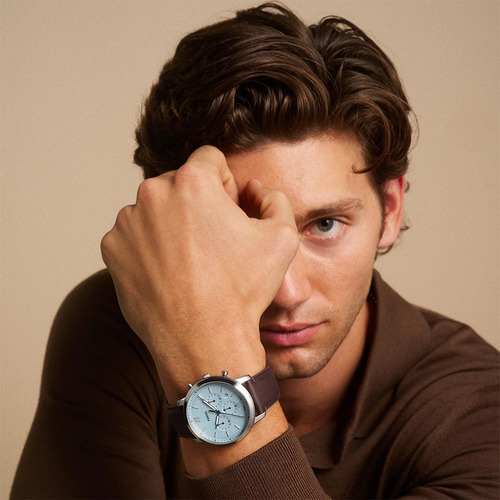Reloj Para Hombre Fs6109 De Piel Color Marrón Fossil