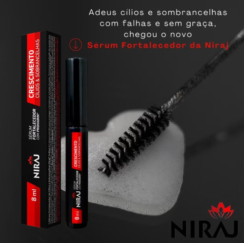5 Séruns Crescim. Cílios E Sobrancelha Niraj Prohairin 8ml