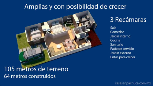Imagen 2 de 12 de Casas Nuevas 3 Recámaras Con Posibilidad De Futuro Crecimiento En Venta En Pachuca
