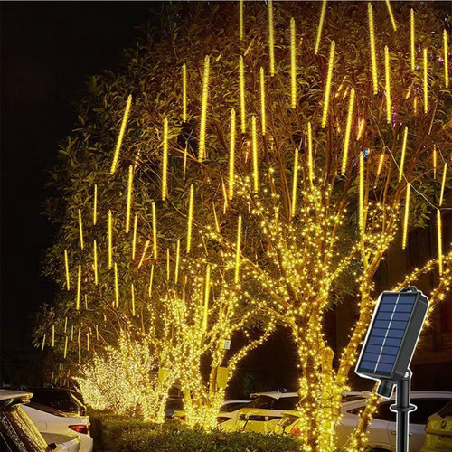10pcs Luz Decorativa Jardín Exterior Lluvia Meteoritos Led