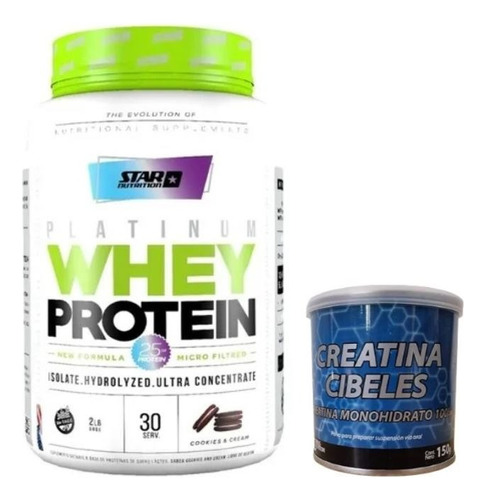 Star Nutrition Whey Protein 2lb + Creatina Cibeles 150g