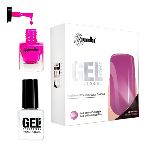 Esmalte Uñas Efecto Gel Seca Sin Lampara Fresh Grape 13 5ml