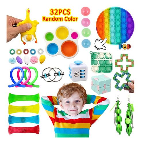 32pcs Fidget Sensorial Juguete Set Juguete Autismo Alivio De