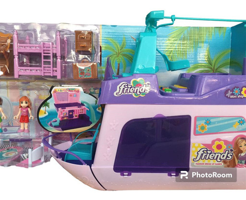 Barco De Muñecas El Mas Grande Con Muebles Deluxe + Envio