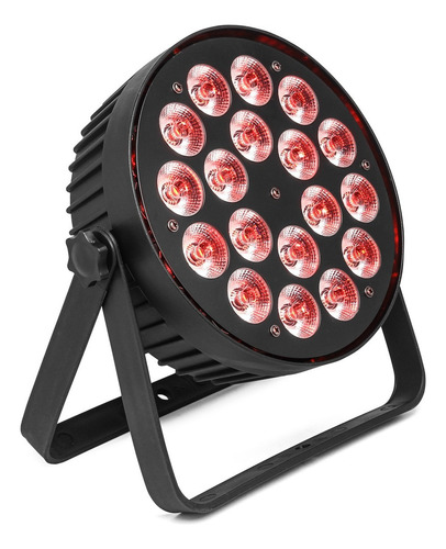 Refletor Par Led Slim 18x15w Rgbwa-uv Dj Festas Strobo Dmx 127/220V