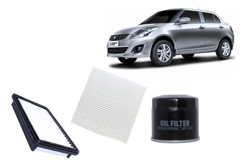 Kit Filtro Aceite Aire Polen Suzuki Swif 1.2 K12m 2015 2017 