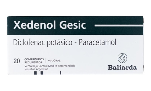 Xedenol Gesic 20 Comprimidos