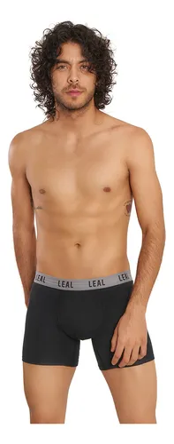 Ropa Interior Hombre Calzoncillo Boxer Leal Algodón Gris