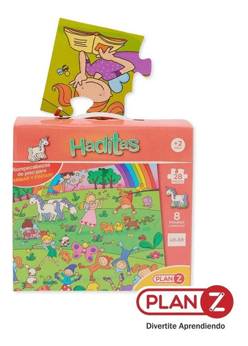 Imagen 1 de 9 de Rompecabezas Hada Didactico Puzzle Gigante Infantil Niño